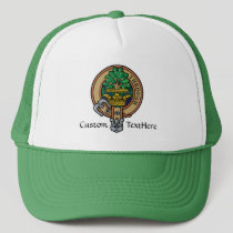 Clan Hamilton Crest over Hunting Tartan Trucker Hat