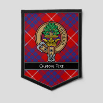 Clan Hamilton Crest over Red Tartan Pennant