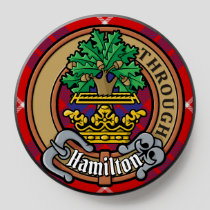 Clan Hamilton Crest over Red Tartan PopSocket