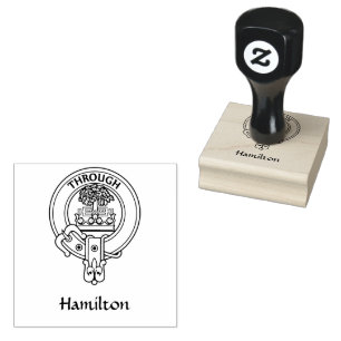 Clan Hamilton Crest Rubber Stamp