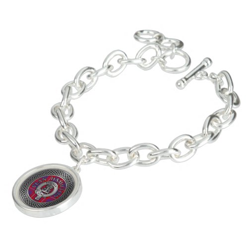 Clan Hamilton Crest  Tartan Knot Bracelet