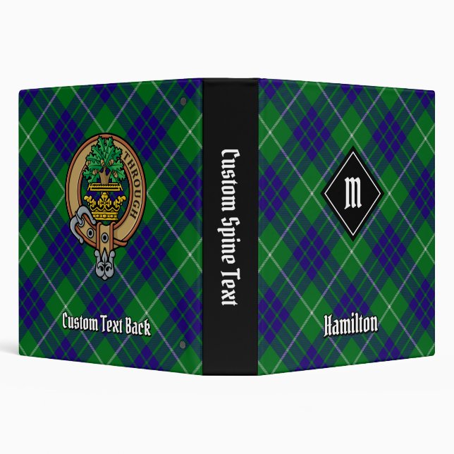 Clan Hamilton Hunting Tartan 3 Ring Binder (Background)