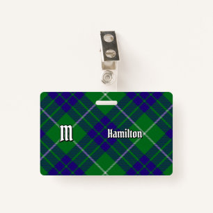 Clan Hamilton Hunting Tartan Badge