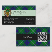 Clan Hamilton Hunting Tartan Business Card