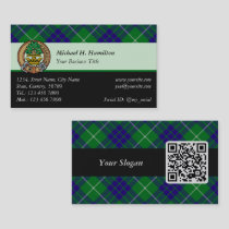 Clan Hamilton Hunting Tartan Business Card