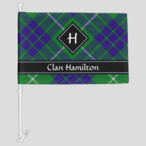 Clan Hamilton Hunting Tartan Car Flag