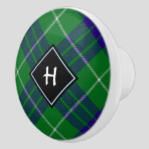 Clan Hamilton Hunting Tartan Ceramic Knob