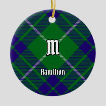 Clan Hamilton Hunting Tartan Ceramic Ornament
