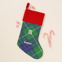 Clan Hamilton Hunting Tartan Christmas Stocking