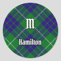 Clan Hamilton Hunting Tartan Classic Round Sticker