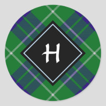 Clan Hamilton Hunting Tartan Classic Round Sticker