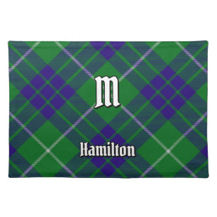 Clan Hamilton Hunting Tartan Cloth Placemat