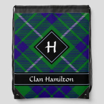 Clan Hamilton Hunting Tartan Drawstring Bag