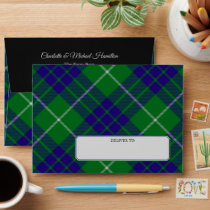 Clan Hamilton Hunting Tartan Envelope