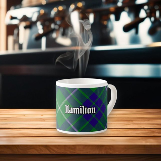 Clan Hamilton Hunting Tartan Espresso Cup (Creator Uploaded)