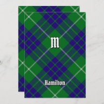 Clan Hamilton Hunting Tartan Invitation