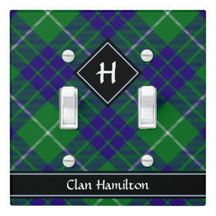 Clan Hamilton Hunting Tartan Light Switch Cover