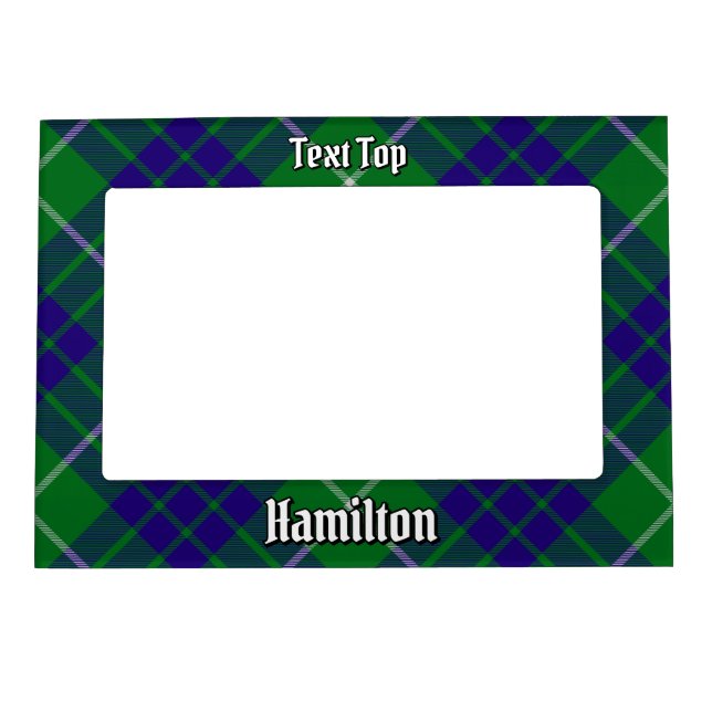 Clan Hamilton Hunting Tartan Magnetic Frame (Front)