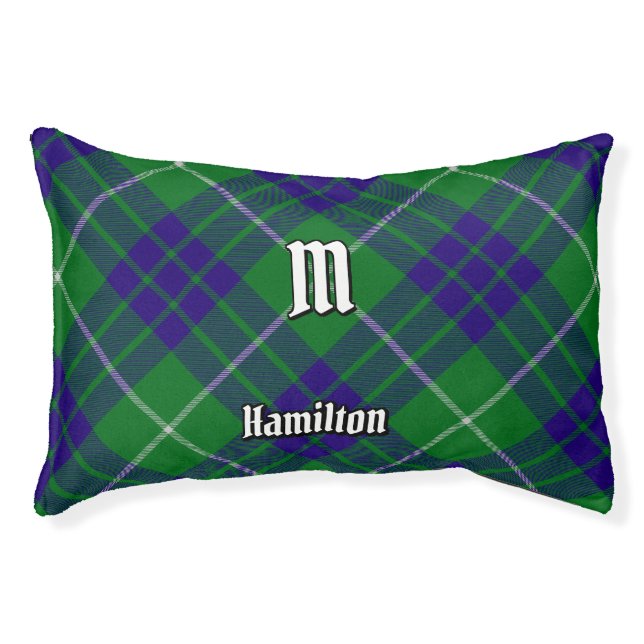 Clan Hamilton Hunting Tartan Pet Bed (Front)