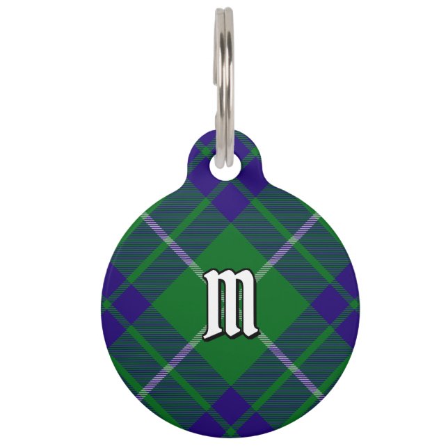 Clan Hamilton Hunting Tartan Pet ID Tag (Front)