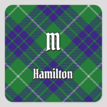 Clan Hamilton Hunting Tartan Square Sticker