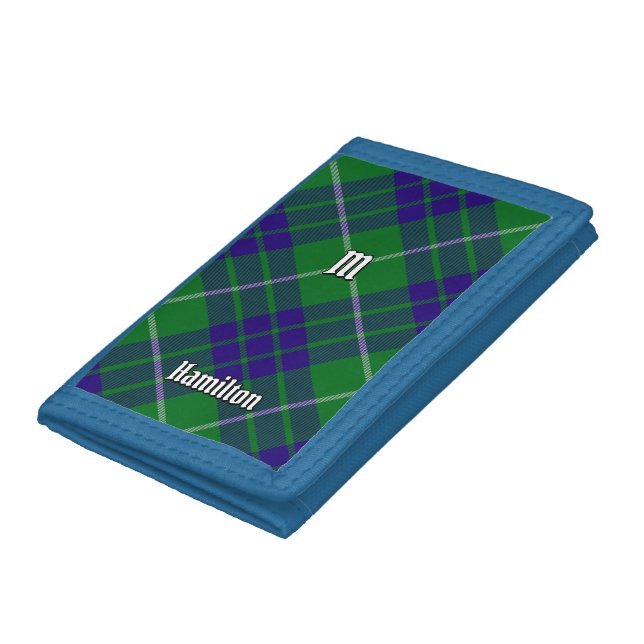 Clan Hamilton Hunting Tartan Trifold Wallet (Bottom)