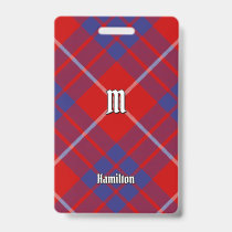 Clan Hamilton Red Tartan Badge