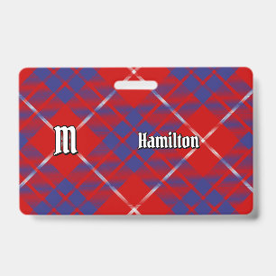Clan Hamilton Red Tartan Badge