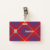 Clan Hamilton Red Tartan Badge