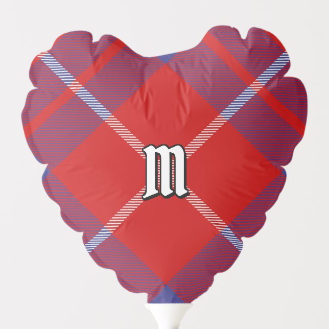 Clan Hamilton Red Tartan Balloon (Front)