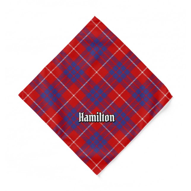 Clan Hamilton Red Tartan Bandana (Front)