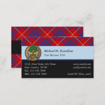 Clan Hamilton Red Tartan Business Card
