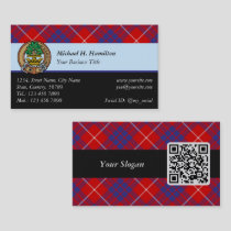 Clan Hamilton Red Tartan Business Card