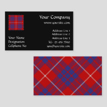 Clan Hamilton Red Tartan Business Card