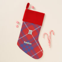 Clan Hamilton Red Tartan Christmas Stocking