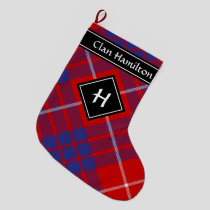 Clan Hamilton Red Tartan Christmas Stocking