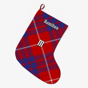 Clan Hamilton Red Tartan Christmas Stocking