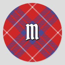 Clan Hamilton Red Tartan Classic Round Sticker