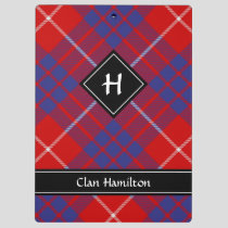Clan Hamilton Red Tartan Clipboard