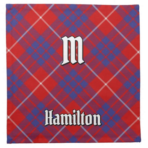 Clan Hamilton Red Tartan Cloth Napkin