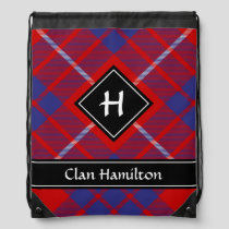 Clan Hamilton Red Tartan Drawstring Bag