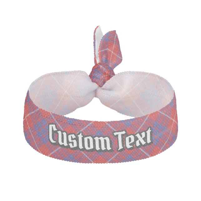 Clan Hamilton Red Tartan Elastic Hair Tie (Front)