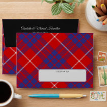 Clan Hamilton Red Tartan Envelope