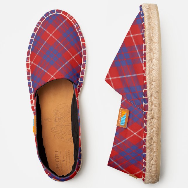 Clan Hamilton Red Tartan Espadrilles (Side)
