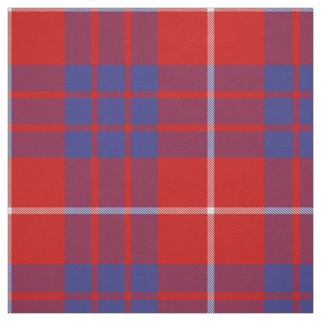 Clan Hamilton Red Tartan Fabric (Swatch)