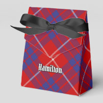 Clan Hamilton Red Tartan Favor Box