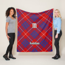Clan Hamilton Red Tartan Fleece Blanket