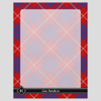 Clan Hamilton Red Tartan Flyer