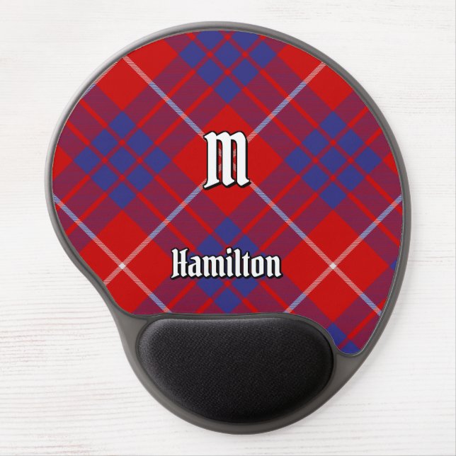 Clan Hamilton Red Tartan Gel Mouse Pad (Front)