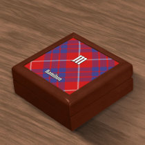Clan Hamilton Red Tartan Gift Box